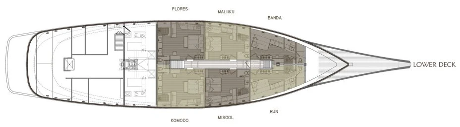 Lower deck plan