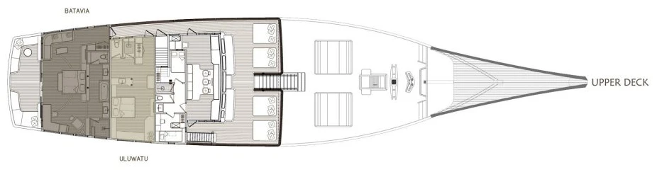 Upper deck plan